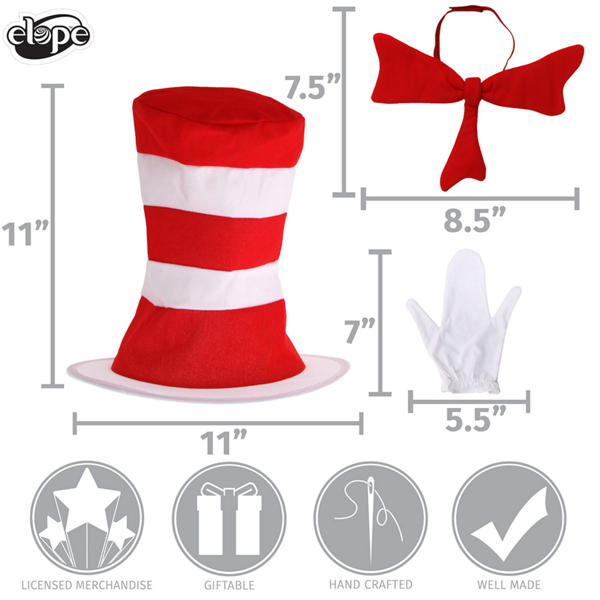 Cat in the Hat Accessory Kit | Adult