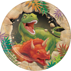 Dino Blast Paper Cake Plates 7" | Kid's Birthday