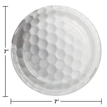 Sports Fanatic - Golf Ball 7in Plates 8ct | Sports