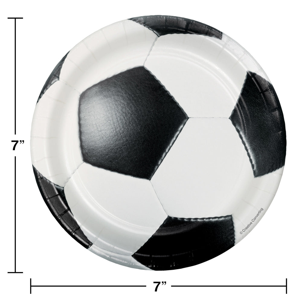 Sports Fanatic - Soccer 7in Cake Plate 8ct | Sports