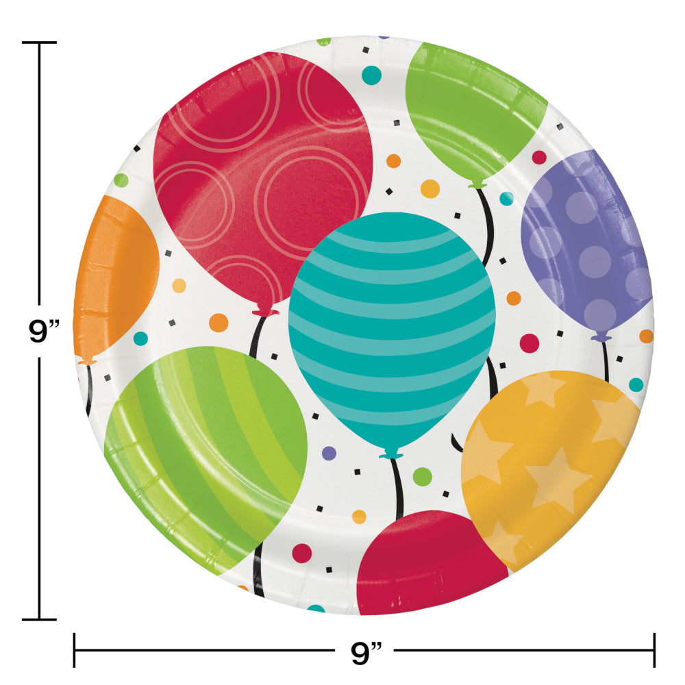 Celebration 9" Paper Plates 8ct | Generic Birthday