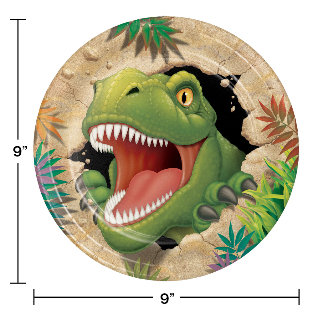 Dino Blast Dinner Plate 8ct | Kid's Birthday