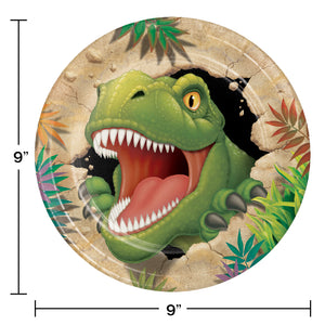 Dino Blast Dinner Plate 8ct | Kid's Birthday