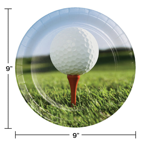 Sports Fanatic- Golf 9in Plates 8ct | Sports