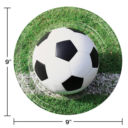 Sports Fanatic - Soccer 9in Plates 8ct | Sports