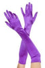 Purple Extra Long Satin | Gloves