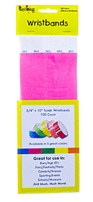 100ct 3/4in Paper Event Wristbands