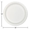 White 10in Paper Plates 24ct | Solids