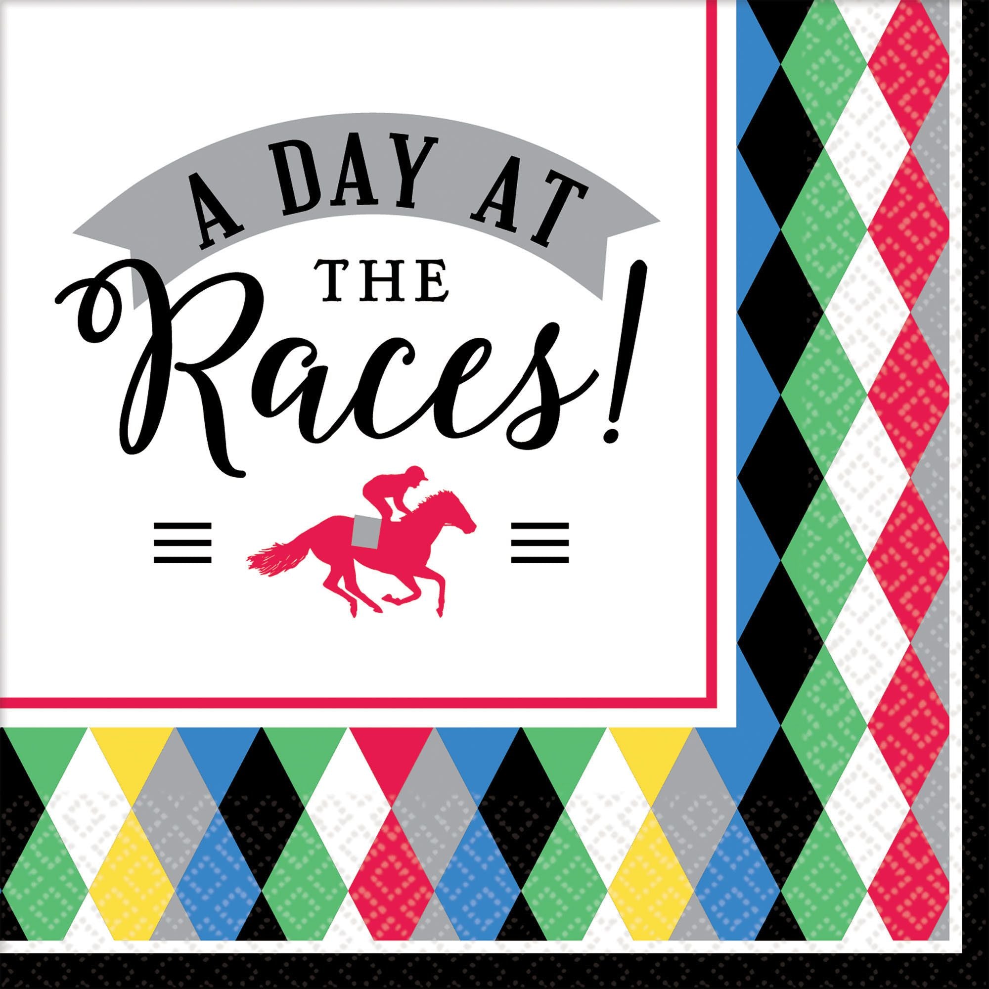 Day at the Races Beverage Napkins 16ct | Kentucky Derby
