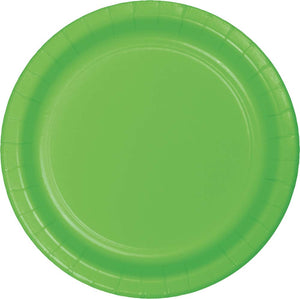 Fresh Lime Paper 10in Dinner Plates 24ct | Solids