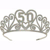50th birthday glitter tiara