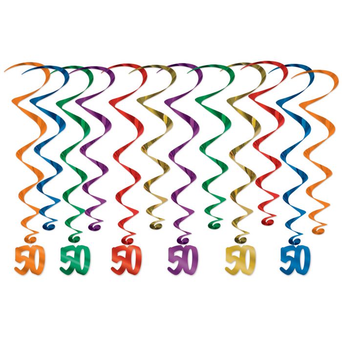 50th Birthday Whirls