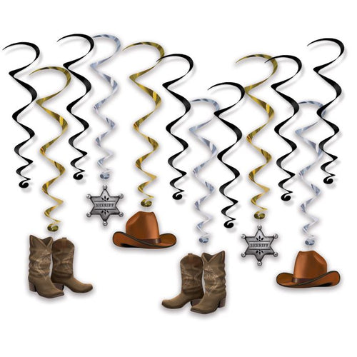 Cowboy Whirls 12pc | Western