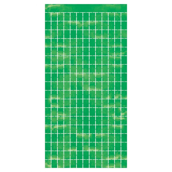 Metallic Square Curtain - Green | General Entertaining