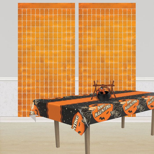 Metallic Square Curtain - Orange | General Entertaining