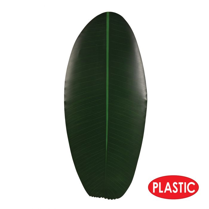 Plastic Tropical Leaf Table Runner | Luau