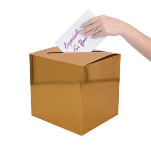 Foil All-Purpose Card Box | Gold