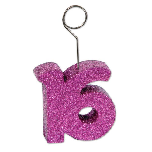 16th Balloon Weight/Holder | Milestone Birthday