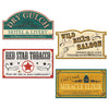 Old Style Sign Cutouts 4Pc. | Western