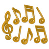 Gold Plastic Musical Notes 13