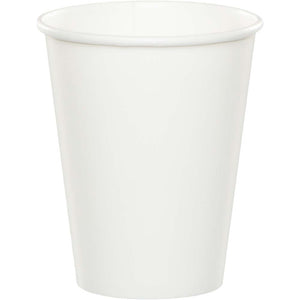 White 9oz Paper Cups 24ct | Solids