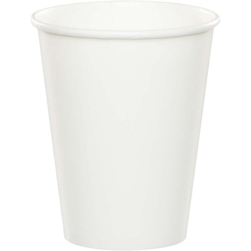 White 9oz Paper Cups 24ct | Solids