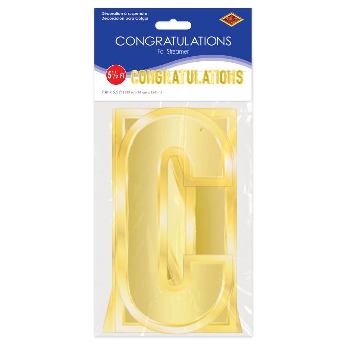 Foil Congratulations Banner | Graduation