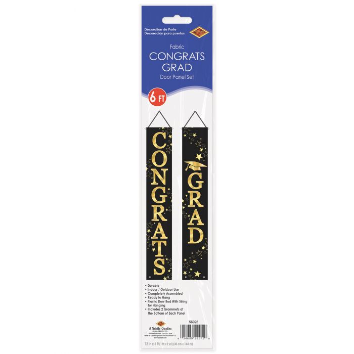 Congrats Grad Fabric Door Panel Set | Graduation