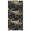 Congrats Grad Metallic Square Curtain | Graduation