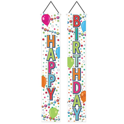 Happy Birthday Fabric Door Panel Set