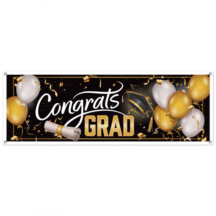 Congrats Grad Sign Banner | Graduation