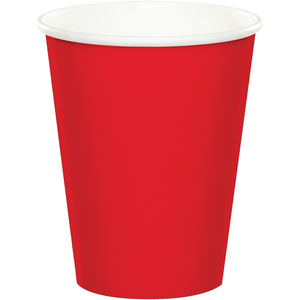 Classic Red 9oz Paper Cups 24ct | Solids