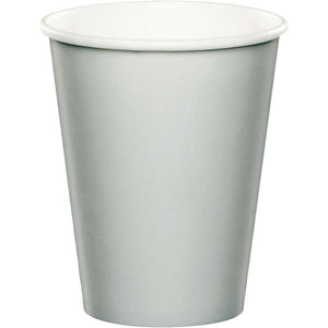 Shimmering Silver Paper Cups 24ct | Solids