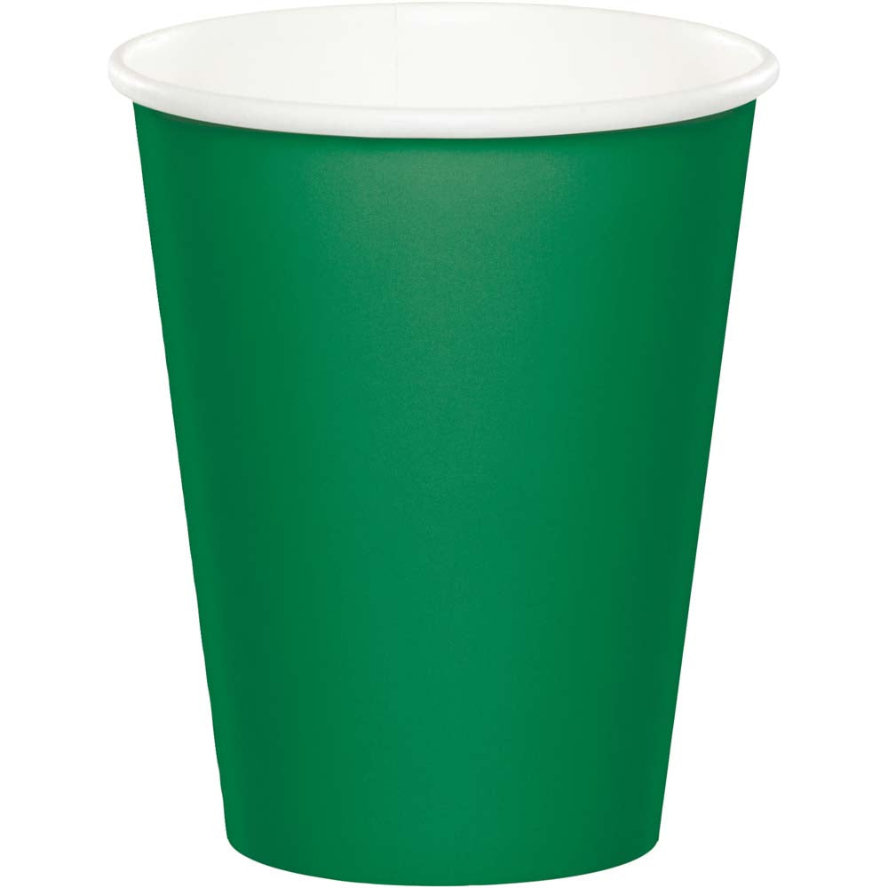 Emerald Green Paper Cups 24ct | Solids