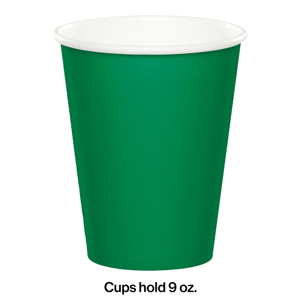 Emerald Green Paper Cups 24ct | Solids