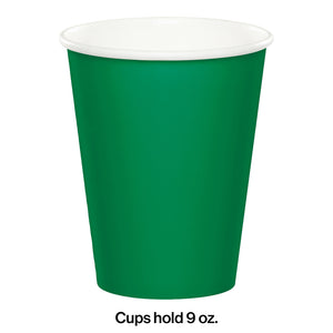 Emerald Green Paper Cups 24ct | Solids
