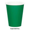 Emerald Green Paper Cups 24ct | Solids