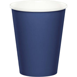 Navy Blue 9oz Paper Cups 24ct | Solids