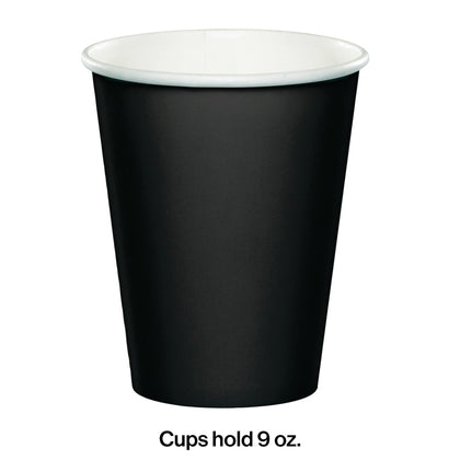 Black Velvet 9oz. Paper Cups 24ct | Solids