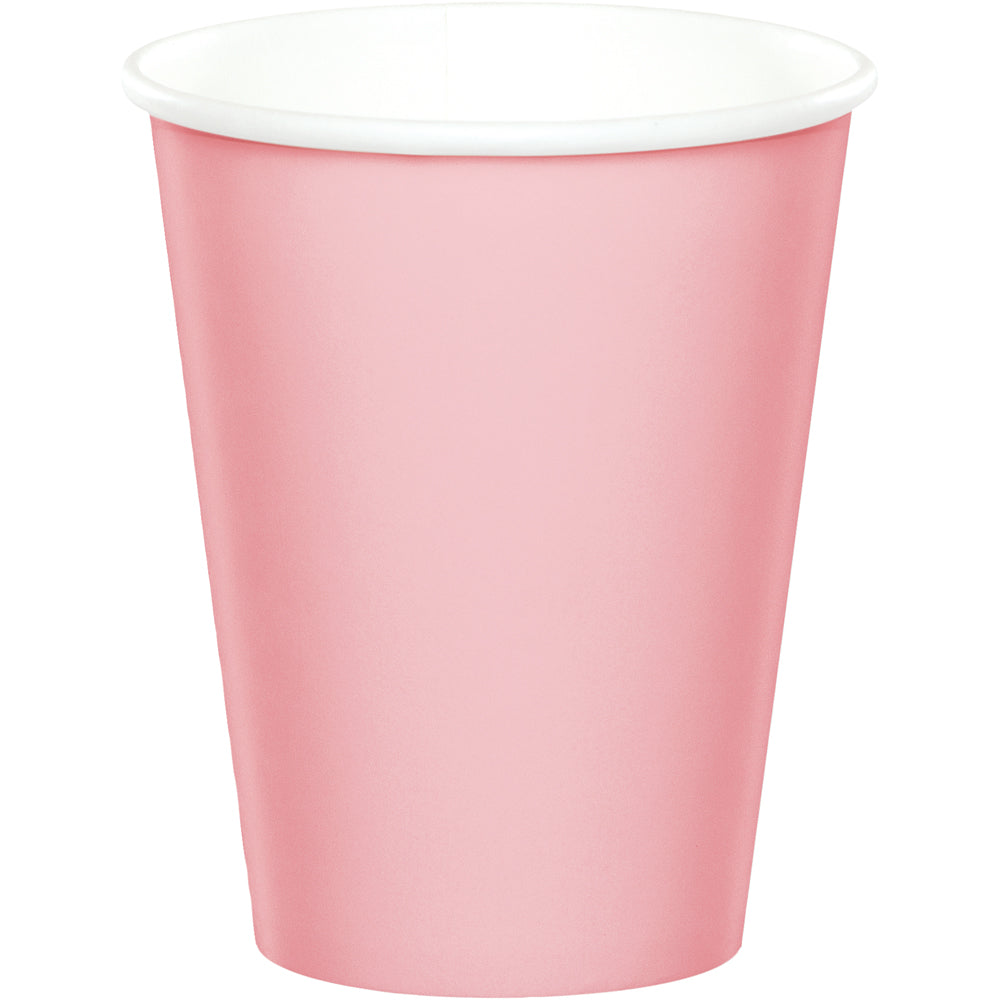 Classic Pink 9oz Paper Cups 24ct | Solids
