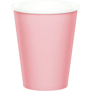 Classic Pink 9oz Paper Cups 24ct | Solids