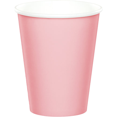 Classic Pink 9oz Paper Cups 24ct | Solids