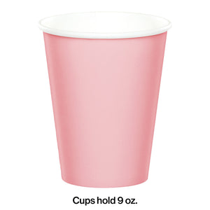 Classic Pink 9oz Paper Cups 24ct | Solids