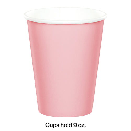 Classic Pink 9oz Paper Cups 24ct | Solids