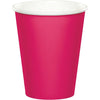 Hot Magenta 9oz Paper Cups 24ct | Solids