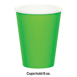 Fresh Lime 9oz Paper Cups 24ct | Solids