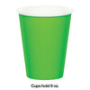 Fresh Lime 9oz Paper Cups 24ct | Solids
