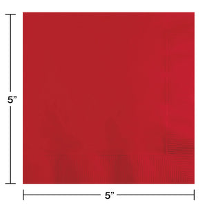 Classic Red Luncheon Napkins 50ct | Solids