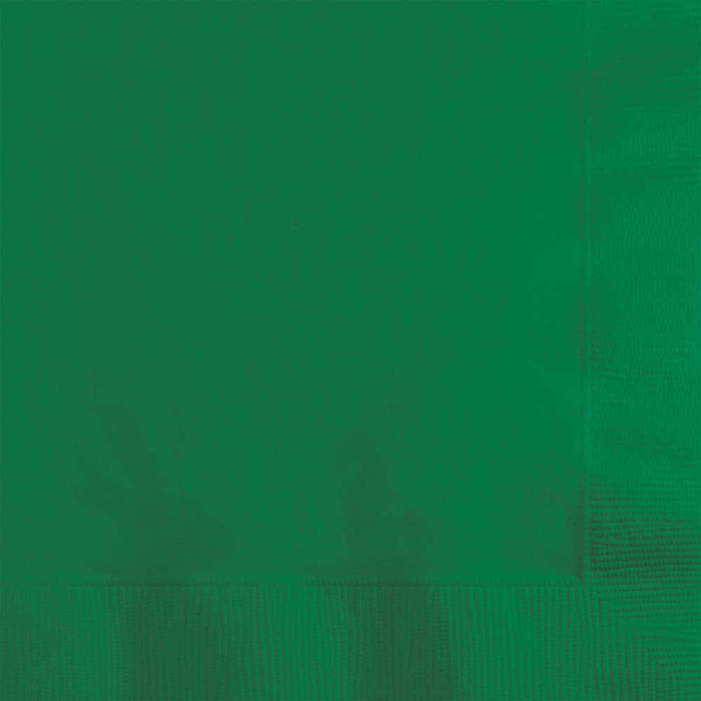 Emerald Green Beverage Napkins 50ct | Solids