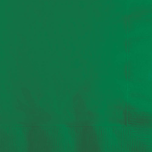 Emerald Green Beverage Napkins 50ct | Solids